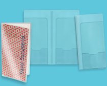 Clear vinyl document wallet