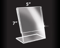 5" x 7" Slanted sign holder - portrait