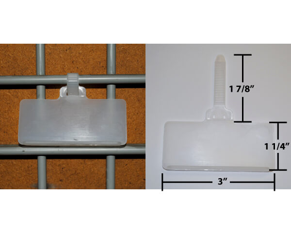 Zip tie label holder / basket tag