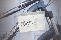 8 1/2″ x 5 1/2″ Clear Hanging Vinyl Tag Holder