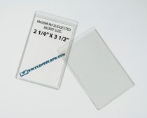 2 1/4″ x 3 1/2″ Clear Vinyl Sleeve
