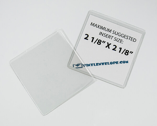 2 1/8" x 2 1/8" Clear Vinyl Sleeve