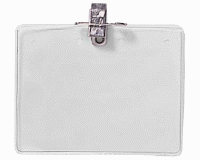 4″ x 3″ Horizontal Badge Holder with Pin/Clip