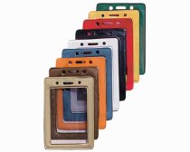 2 1/8″ x 3 3/8″ Vertical Badge Holder w/ Color-Frame