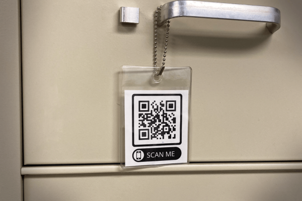 2 3/8" x 2 11/16" Clear Vinyl Tag Holder w/ Hang Hole