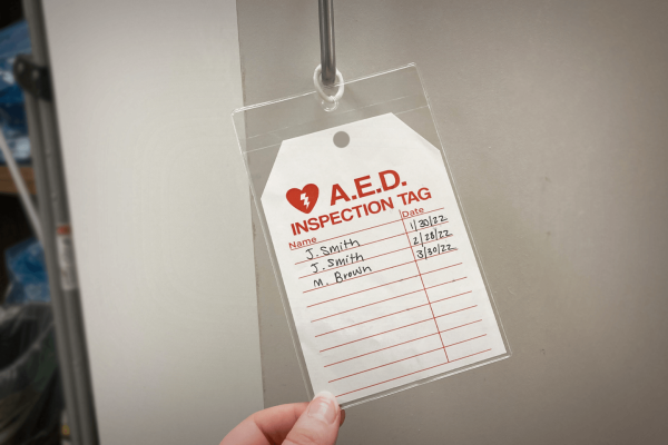 4" x 5 1/2" Clear Vinyl Tag Holder w/ Hang Hole