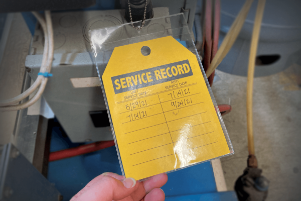 4 1/4" x 5 1/2" Clear Hanging Vinyl Tag Protector