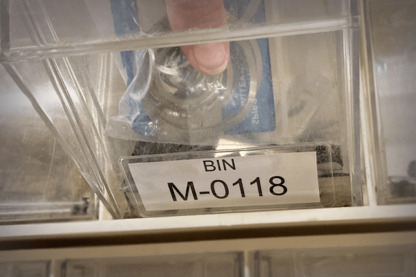 1 1/4" x 3 1/8" Adhesive Label Holder