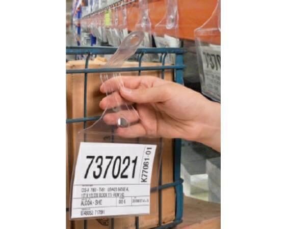 5 1/2" x 8 1/2" Magna-Hinge Hanging Protective Document Holder