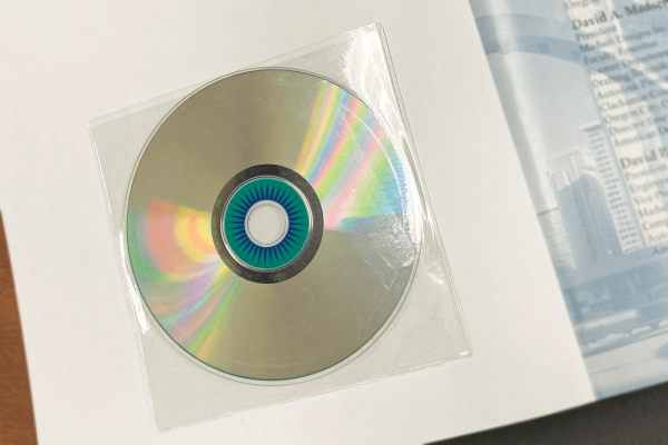 4 3/4" x 4 3/4" Adhesive CD Pouch