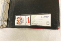 Adhesive Double Business Card Holder - OPEN LONG