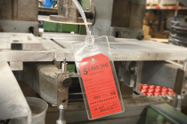 1 5/8 x 3 1/4 (#2 tag) Clear Vinyl Sleeve w/ Hang Hole