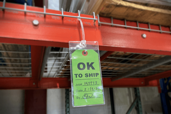 3 1/4" x 6 3/4" Clear Vinyl Tag Holder w/ Hang Hole