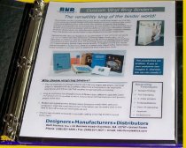 Sheet protector looseleaf 3-ring binder page protector heavy dut