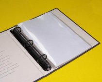 Clear 5 1/2″ x 8 1/2″ mini binder page