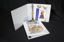 1.5″ -- 1 1/2″ Capacity Slant ″D″ White Overlay Ring Binder