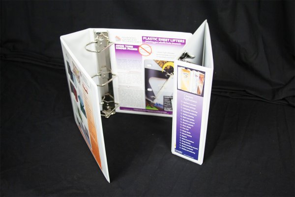 2.5" -- 2 1/2" Capacity "Slant D" White Overlay Ring Binder
