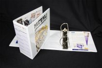 4.0″ -- 4″ Capacity ″Slant-D″ style White Overlay Looseleaf Bind