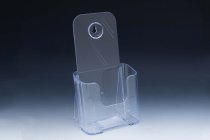 Clear Tri-Fold Countertop Brochure Literature Holder
