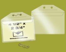 4 1/4″ x 2 3/4″ Clear vinyl fishing & hunting license permit pro