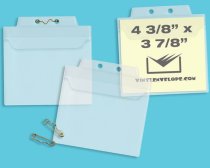 4 3/8″ x 3 7/8″ OD CLEAR fishing / hunting license holder