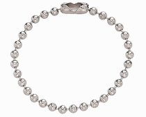 4″ Nickel Plated Beaded Chain