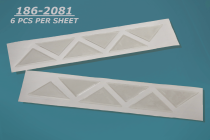 1 1/2" x 1 1/2" Adhesive Triangle Corner Pocket