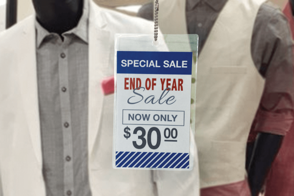 3 1/2" x 5 1/2" Clear Vinyl Sleeve w/ Hang Hole