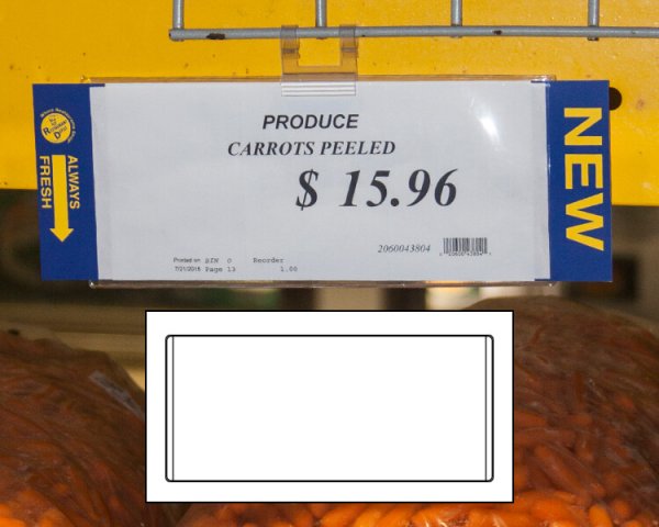 4" x 9" Clear pouch OPEN BOTH SHORT ENDS