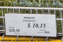 8 7/8″ x 4 1/8″ Clear Vinyl Pouch - OPEN LONG