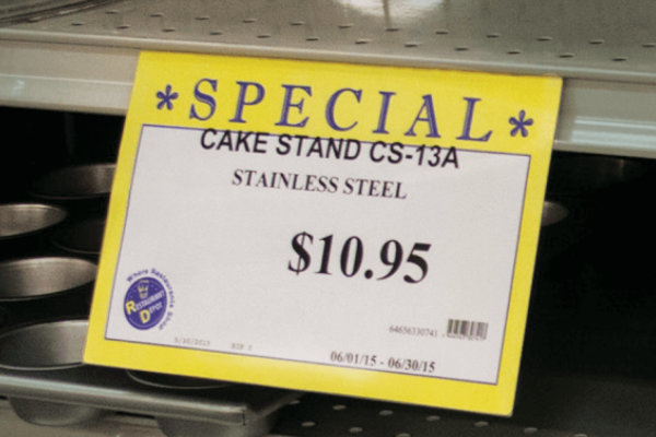 Rigid Two-Fold Sign Holder for 8 1/2" x 5 1/2" Sign