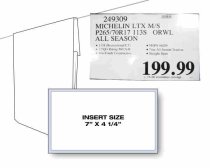 Rigid sign holder for 7″ x 4 1/4″ sign - LANDSCAPE