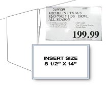 Rigid sign holder for 14 x 8 1/2 - LANDSCAPE