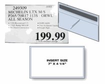 Rigid sign holder for medium sign w/ 1 magnet