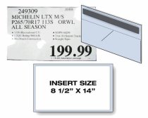 Rigid sign holder for large sign w/ 1 magnet
