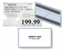 Rigid sign holder for medium sign w/ 2 magnets