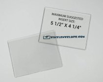5 1/2″ x 4 1/4″ Clear Vinyl Sleeve