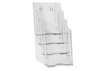 Clear 4-Tier Countertop Brochure Literature Holder