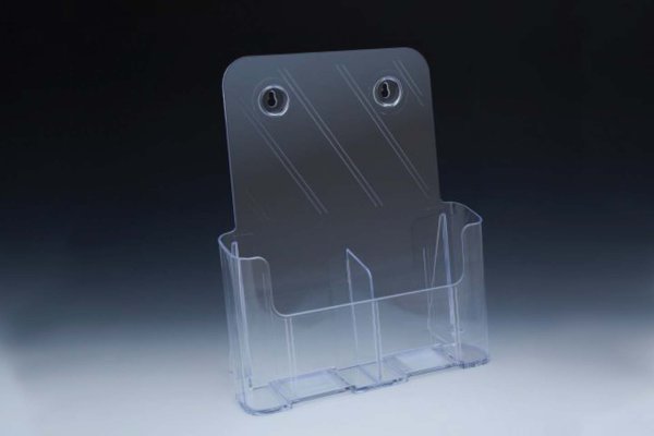 Clear 8 1/2" Countertop Brochure & Magazine Holder