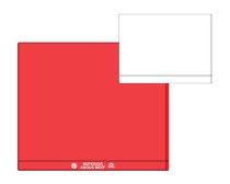 11 1/2″ x 9 3/4″ Red pouch printed SUPERIOR ANGUS BEEF