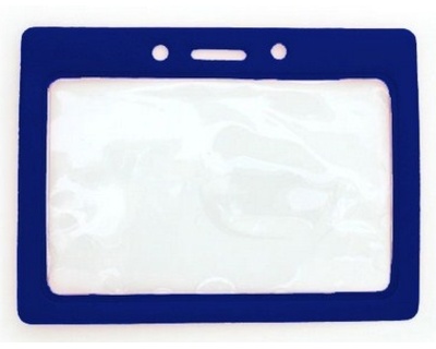 Data / ID Card Horizontal Badge Holder Royal Blue Color-Frame