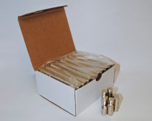 1/2 D x .120 N35 Nickel plated neodymium rare earth disc magnet