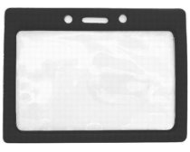 Data/Credit Card Horizontal Badge Holder Black Color-Frame